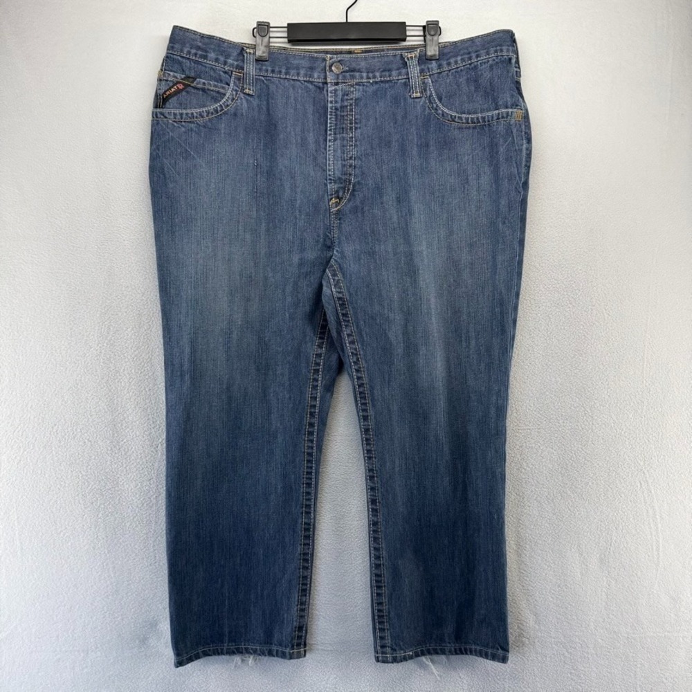 Ariat Jeans Men's 42x32 Fits 42x26 Blue Work FR Flame resistant M4 Low Rise Boot